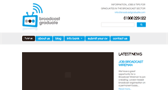 Desktop Screenshot of broadcastgraduate.com