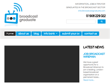 Tablet Screenshot of broadcastgraduate.com